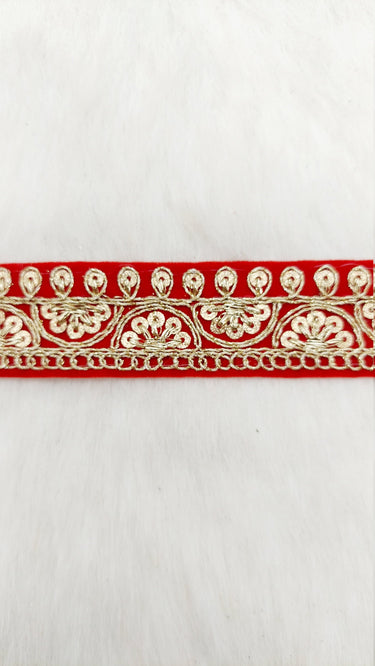 Floral Embroidered Velvet Fabric Sequins Trim Indian Sari Border, Sequin Trimming, Sequinned Lace